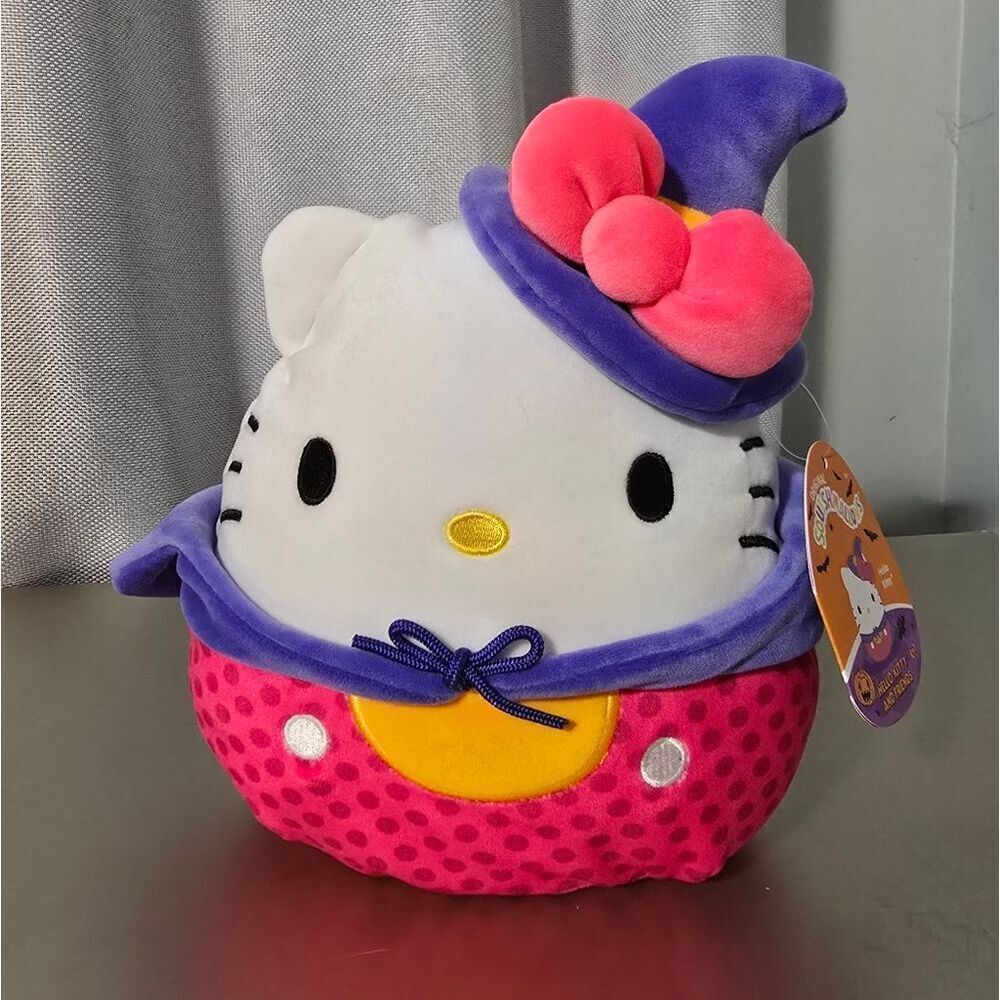 New Squishmallow 8" Halloween 2025 Witch Hello Kitty and Friends plush toy